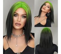 Perruque de cheveux humains haut de gamme, Perruque for femme, longueur d'épaule droite, blond ombré marron, perruque superposée haute densité for usage quotidien en soirée, aspect naturel et port co