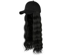 Perruque de cheveux longs attachée réglable bouclée pour homme avec cheveux, a, Taille unique