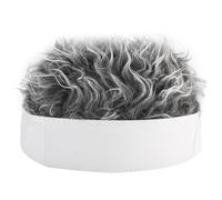Perruque de cheveux visière - Bonnet fantaisie pour adulte avec poils à pointes | Bonnet doux attaché à faux cheveux, chapeau rétro et amusant avec perruques attachées pour homme, couvre-chef pour