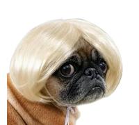 Perruque de Chien Costume Animal À Frange Amusante Ajustable Style Humain