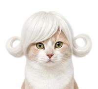 Perruque De Chien | Perruque De Cosplay Drôle De Chien Et De Chat pour | Perruque De Chat | Accessoires De Fête Pour Chiots Réglables En Respirante, Pour Halloween, Noël, Fête Cosplay, Photos