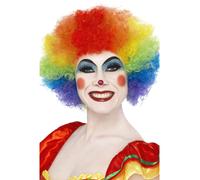 Perruque De Clown Afro Multicolore Pour Adultes Accessoire De Déguisement