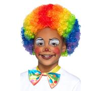 Perruque De Clown Multicolore Afro Accessoire De Déguisement