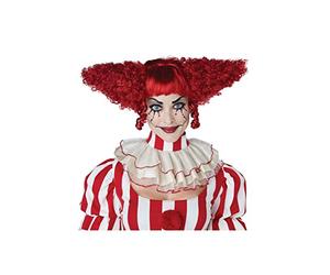 Perruque de clown tueur pour femme Rouge