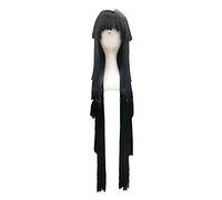 Perruque de cosplay anime 100 cm de long, noire, style alluka zoldyck perig Cosplay Chasseur x Chasseur Cosplay Alluka Zoldyck Perruque Cheveux Aruka Zorudikku