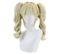 Perruque De Cosplay Anime Barbara, Perruques De Cheveux À Double Queue De Cheval Blondes Pour Femmes Pour Accessoires De Fête Costumée D'halloween, Événement De Cosplay, Émission D'anime