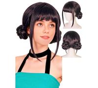 Perruque de Cosplay Anime d'aspect naturel, tresses longues détachables pour femmes, cheveux synthétiques résistants à la chaleur pour fête d'halloween g
