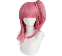 Perruque De Cosplay Anime Hinamori Amu, Pince À Bouche De Tigre Rose Queue De Cheval Cheveux Courts Perruque Synthétique Résistante À La Chaleur Accessoires De Fête D'halloween