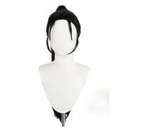 Perruque De Cosplay Anime Hinatsuru, Longue Queue De Cheval Noire Costume D'halloween Jeu De Rôle De Fête