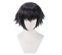 Perruque De Cosplay Anime Lady Pour Le Diable Peut Pleurer, Perruques De Jeu De Rôle Courtes Perruques Noires, Pour La Fête D'halloween