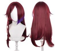 Perruque de cosplay anime, perruque Genshin Impact, avec deux bonnets de perruque, pour Halloween, fête, etc. (Chasca Cosplay)