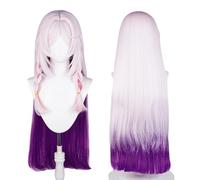 Perruque de cosplay anime, perruque Genshin Impact, avec deux bonnets de perruque, pour Halloween, fête, etc. (Citlali Cosplay)