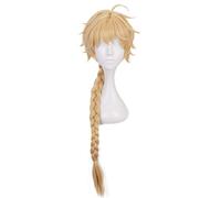 Perruque de cosplay anime, perruque Genshin Impact, avec deux bonnets de perruque, pour Halloween, fête, etc. (Aether Cosplay)