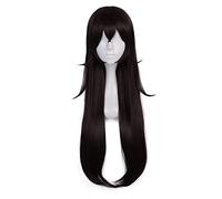 Perruque de cosplay anime, perruque Genshin Impact, avec deux bonnets de perruque, pour Halloween, fête, etc. (Amber Cosplay)