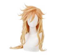 Perruque de cosplay anime pour Douma, perruque longue synthétique orange blonde, pour Halloween, Noël, carnaval