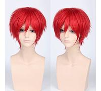 Perruque de cosplay anime pour Halloween Fashion Christmas Party Dress Up Wig Cos Wig Juvénile Reverse Warped Cheveux courts Couleur universelle pour homme Cosplay Anime Wig Couleur : 002-40 [Couleur