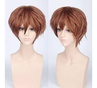 Perruque de cosplay anime pour Halloween Fashion Christmas Party Dress Up Wig Cos Wig Juvénile Reverse Warped Cheveux courts Couleur universelle pour homme Cosplay Anime Wig Couleur : 002-40 [Couleur