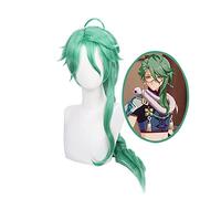 Perruque de cosplay Anime pour jeu Genshin Impact Cosplay Perruque avec bonnet de perruque gratuit (Baizhu)