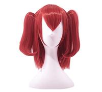 Perruque de cosplay anime pour Kurosawa Ruby Cosplay - Perruque de queue de poney rouge - Cheveux synthétiques - Costume d'Halloween - Pour Noël, carnaval