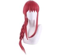 Perruque De Cosplay Anime Pour Perruques Tressées Roses Longues Makima Cheveux Synthétiques Résistants À La Chaleur Fête De Noël Halloween