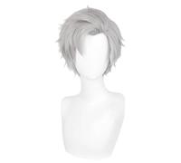 Perruque De Cosplay Anime Pour Sylus Perruques De Cheveux Synthétiques De Mode Grises Courtes Pour La Fête Costumée D'halloween