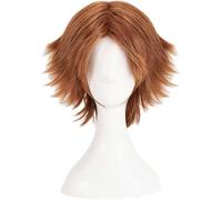 Perruque De Cosplay Anime Pour Yosuke Hanamura Cheveux Synthétiques Courts Bruns Raides Perruques De Costume Unisexes Modernes Fête D'halloween