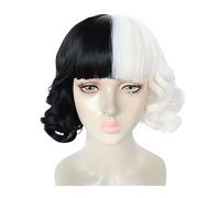 Perruque de cosplay d'anime Cruella pour Halloween, fête, carnaval, vie nocturne, concerts, mariages