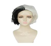 Perruque de cosplay d'anime Cruella pour Halloween, fête, carnaval, vie nocturne, concerts, mariages