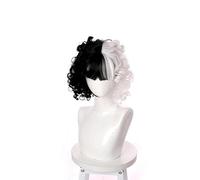 Perruque de cosplay d'anime Cruella pour Halloween, fête, carnaval, vie nocturne, concerts, mariages