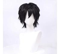 Perruque de cosplay d'anime Kagerou Project Kisaragi Shintaro, perruque courte noire, avec bonnet gratuit, pour Noël, carnaval, Halloween, cosplay, taille unique, comme montré
