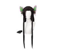Perruque de cosplay d'anime pour Demon Slayer: Kimetsu No Yaiba personnages jouent perruques cosplay avec bonnet de perruque gratuit (Kochou Kanae)
