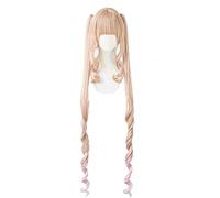 Perruque de cosplay d'anime Rozen Maiden Shinku, longue perruque bouclée à double queue de poney, avec bonnet gratuit, pour Noël, carnaval, Halloween, cosplay (couleur : style 2), taille unique
