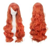 Perruque de cosplay de 80 cm de long cheveux bouclés synthétiques résistants à la chaleur pour Halloween, carnaval, fête (plusieurs couleurs disponibles) (10)