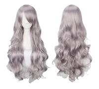 Perruque de cosplay de 80 cm de long cheveux bouclés synthétiques résistants à la chaleur pour Halloween, carnaval, fête (plusieurs couleurs disponibles) (30)