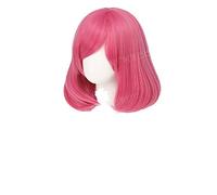 Perruque de cosplay Game Cafe Cutie Annie 40 cm pour femme, cheveux synthétiques résistants à la chaleur, rouge rosé