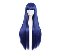 Perruque de cosplay Hyuga Hinata - Bleue - Costume d'Halloween - Pour fête costumée, spectacle d'anime, événement cosplay, concerts, quotidien (taille : style A)