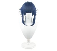 Perruque de cosplay Hyuga Hinata - Bleue - Costume d'Halloween - Pour fête costumée, spectacle d'anime, événement cosplay, concerts, quotidien (taille : style B)
