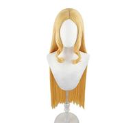Perruque de cosplay manga Fate Grand Order Ibaraki Doji, perruque dorée longue droite, avec bonnet gratuit, pour Noël, carnaval, Halloween, cosplay