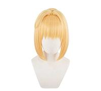 Perruque de cosplay manga Fate Grand Order Saber Nero Claudius, perruque blonde, avec bonnet gratuit, pour Noël, carnaval, Halloween, cosplay (taille : style 2), taille unique