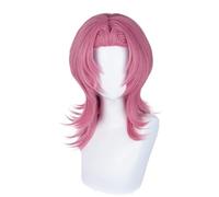 Perruque De Cosplay Synthétique Rose Red Résistante à La Chaleur Pour Femmes Et Filles, Parfaite Pour Les Fêtes Costumées D'halloween Et Les événements Thématiques D