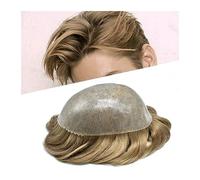 Perruque de couverture de calvitie pour hommes Système de remplacement de cheveux humains Remy indien 6 "Hommes Postiches Dentelle Frence avec base en PU Unités de prothèse de vague Toupee for hommes