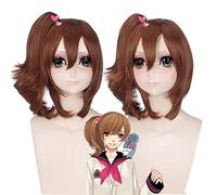 Perruque de déguisement pour Halloween, fête de Noël, frères guerre Asahina Ema brun clair, tigre, clip de bouche, perruque animée en soie haute température 257