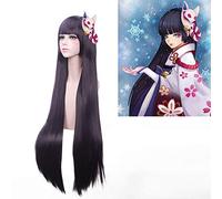 Perruque de déguisement pour Halloween, fête de Noël, Netease Onmyoji Onmyoji Mobile Game Ghost Girl Red Leaf Black Purple Cos Wig Product