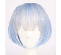 Perruque de filles d'anime Re: zéro commencer la vie dans un autre monde perruque de cosplay Ram & Rem Costume de Cosplay jouer perruques de soeur avec des épingles à cheveux perruque bleue de taill