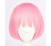 Perruque de filles d'anime Re: zéro commencer la vie dans un autre monde perruque de cosplay Ram & Rem Costume de Cosplay jouer perruques de soeur avec des épingles à cheveux perruque rouge de taill