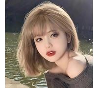 Perruque De Lin Femme Cheveux Courts Été Bob Haut Crâne Moelleux Naturel Couvre-Chef Complet