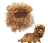 Perruque de lion pour chat - Costume de crinière de lion douce et lavable | Perruque fantaisie de lion pour chiens, chats, déguisement confortable pour Noël, Pâques, festival, activités de fête