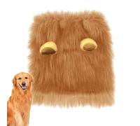 Perruque de Lion pour Chiens avec Oreilles | Costume drôle de crinière avec Oreilles pour Animaux de Compagnie, Costume de costumade pour Chien, déguisement réglable pour Chiens de Petite et