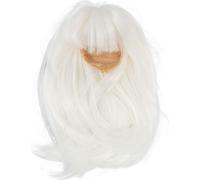 Perruque de poupée à rotule 1/6 longue droite douce à haute température de remplacement des cheveux de soie perruques blanches