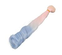 Perruque de poupée BJD rose bleu dégradé cheveux longs soie douce 30 cm de haut 1 m de longueur chaleur stylable pour poupée articulée personnalisation coiffure (#9-1)